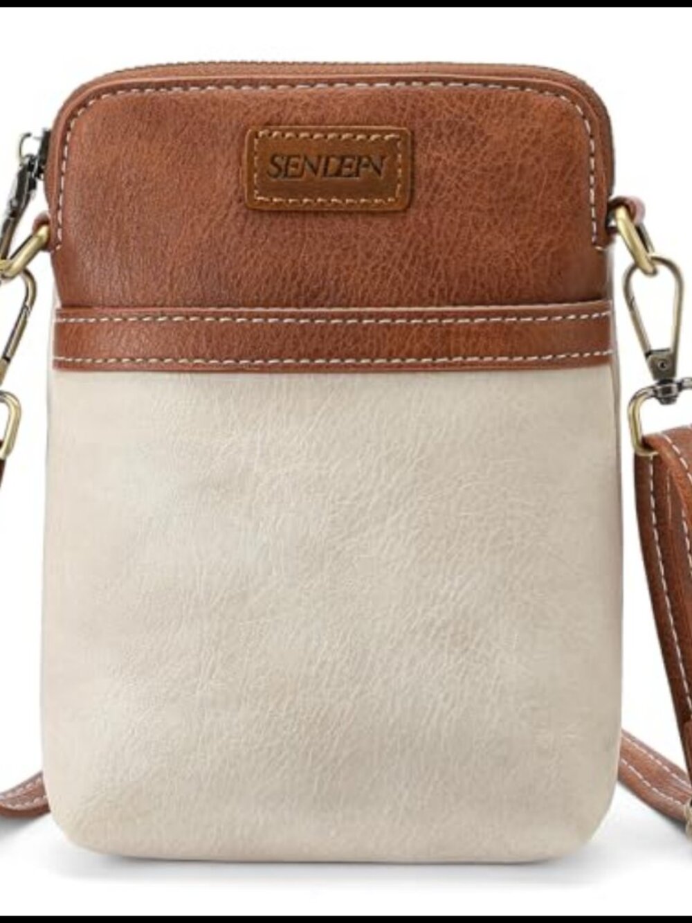 Small Vegan Leather Crossbody Phone Purse with Adjustable Strap
